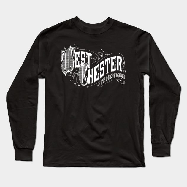 Vintage West Chester, PA Long Sleeve T-Shirt by DonDota